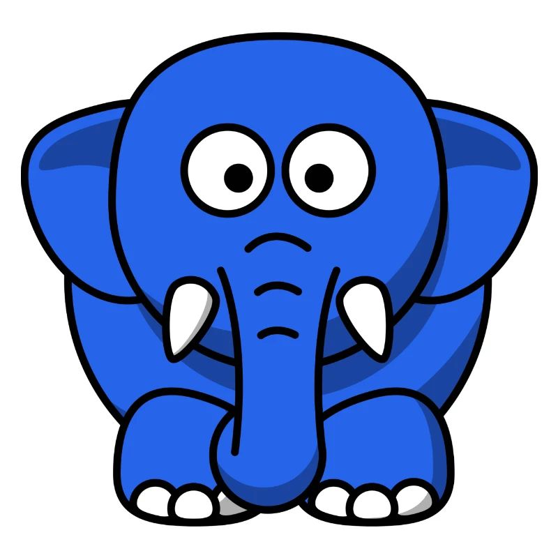 blauer Elefant