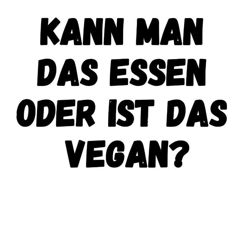 Kann man das Essen oder ist das vegan?