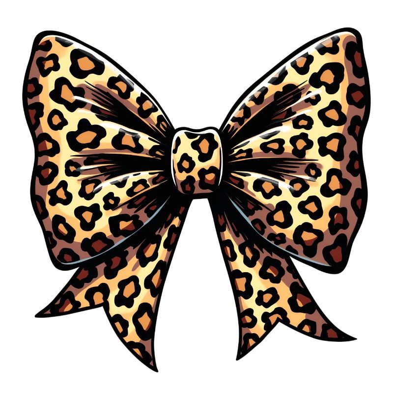LARGE BOW WITH LEOPARD TREND