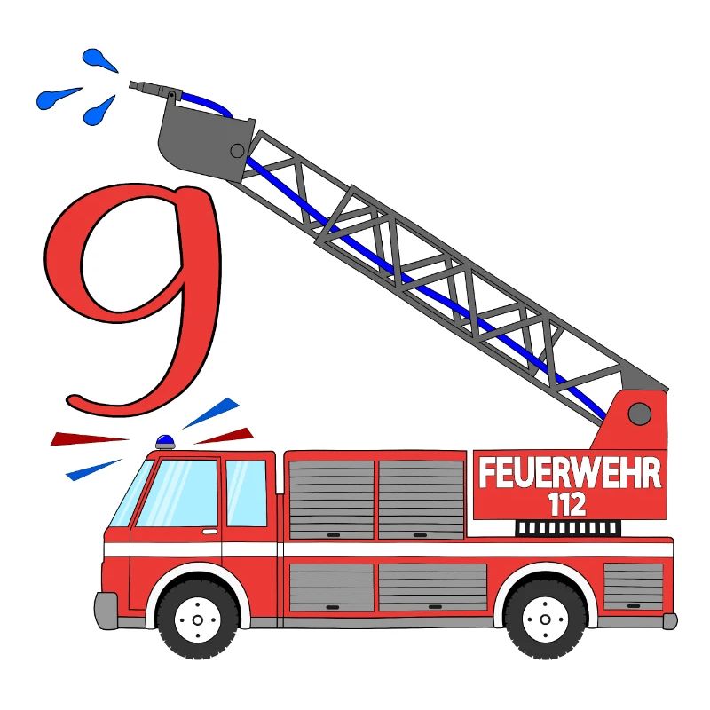Camion de pompiers 9e anniversaire