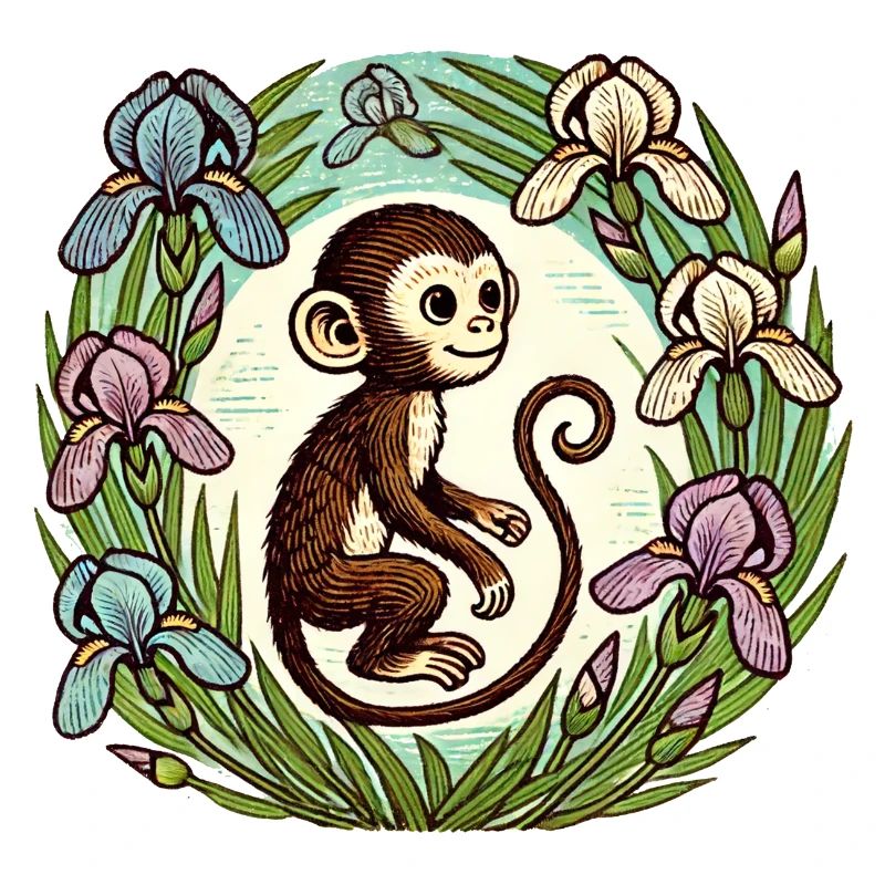 Iris-Affe