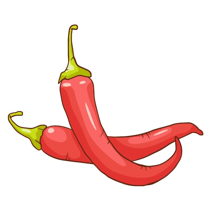 Red chilli pepper hot pepper vegetables