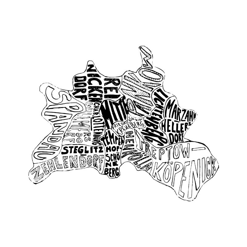 Berlin map Districts