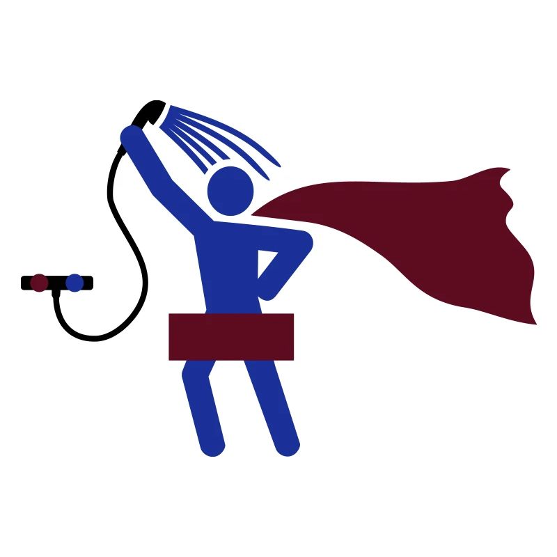 duschen HEH 3 farb vektor