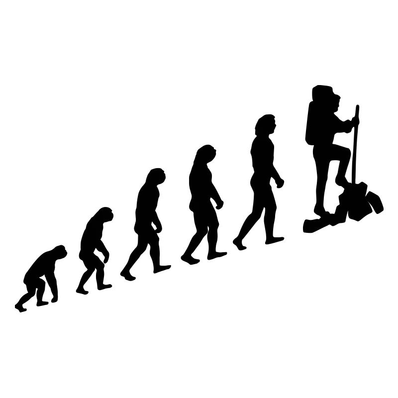 Evolution randonnée alpinisme T-shirt cadeau