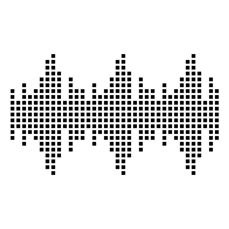 digital Wellenform Frequenz Gitter Matrix Musik