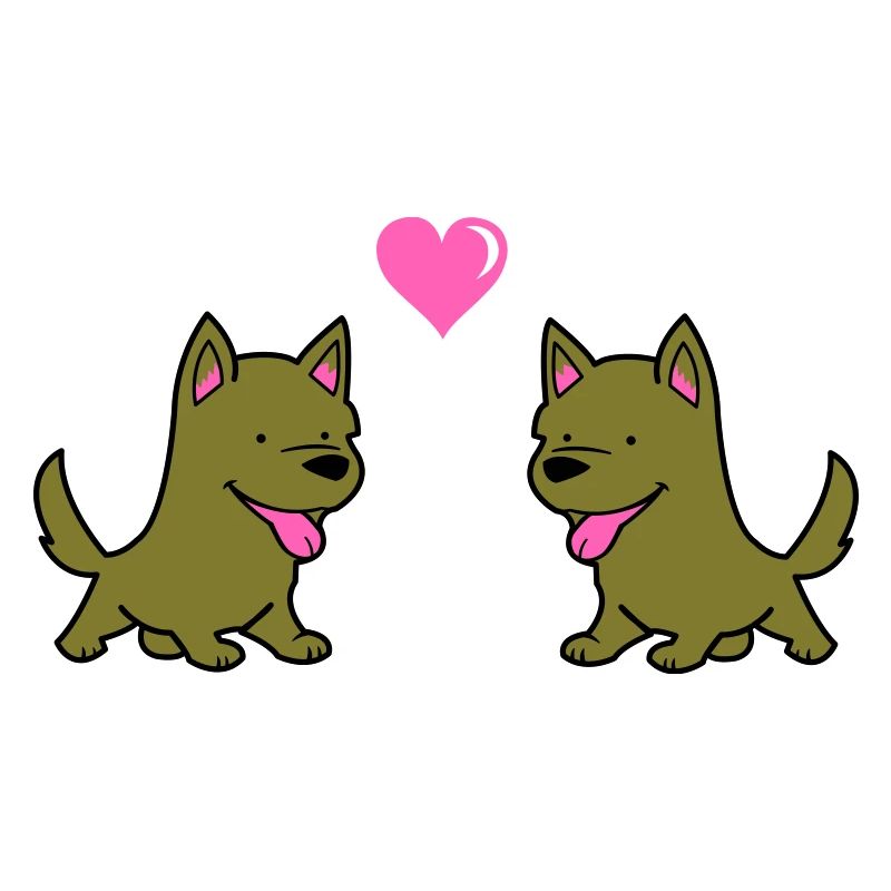 Dog Comic Love