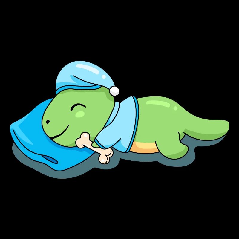 Schlafender Dinosaurier