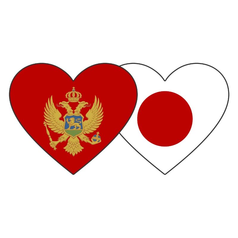Monténégro Drapeau du Japon