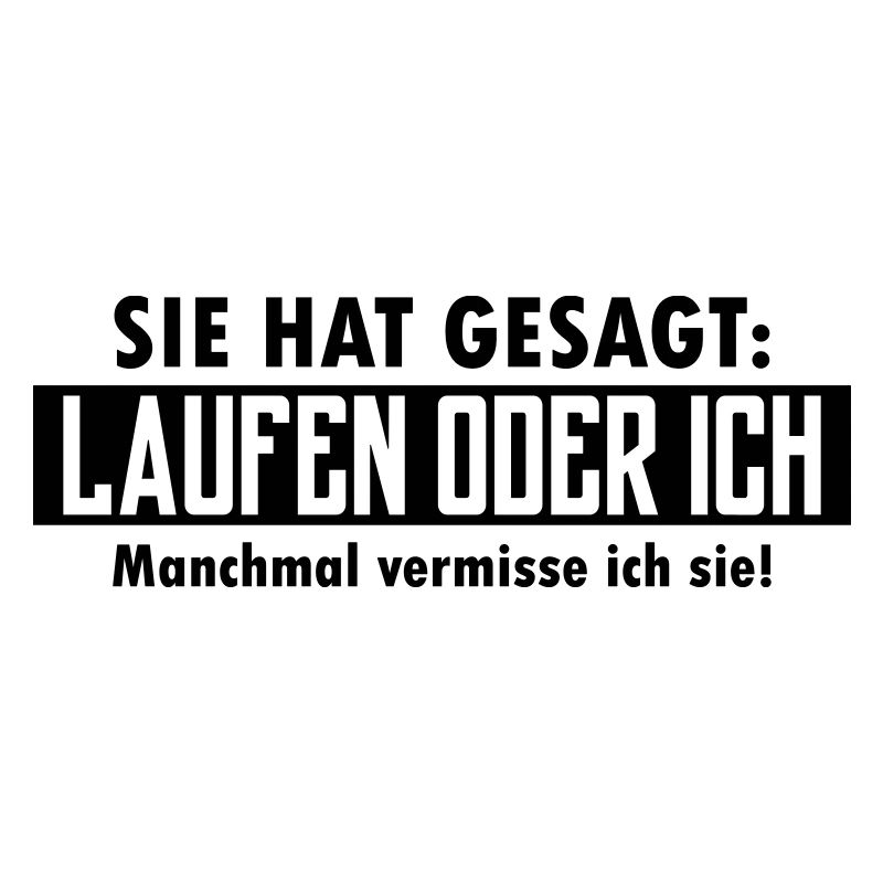 laufen oder ich