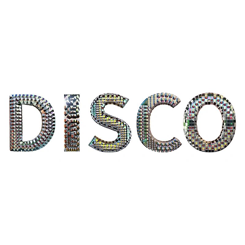 DISCO lettrage boule disco look danse devisefun