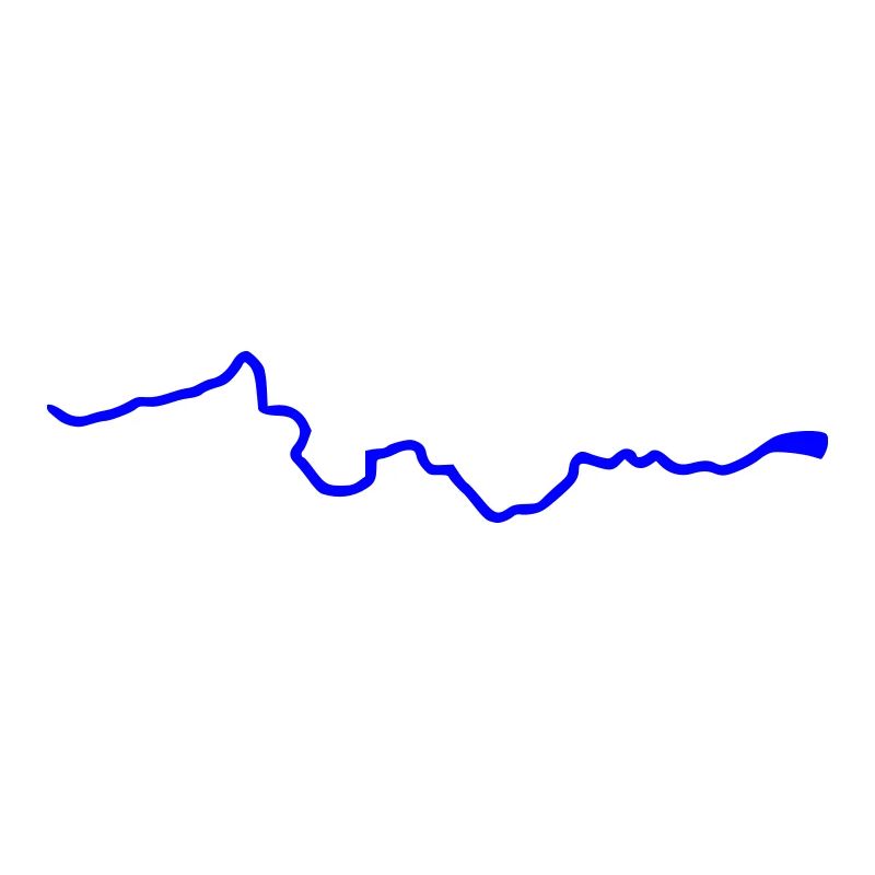 Thames river course map