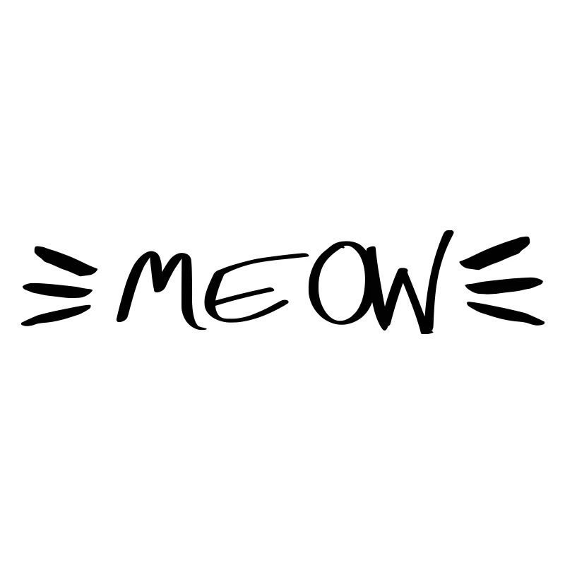 Meow Katze Statement Shirt Slogan Spruch T-Shirt