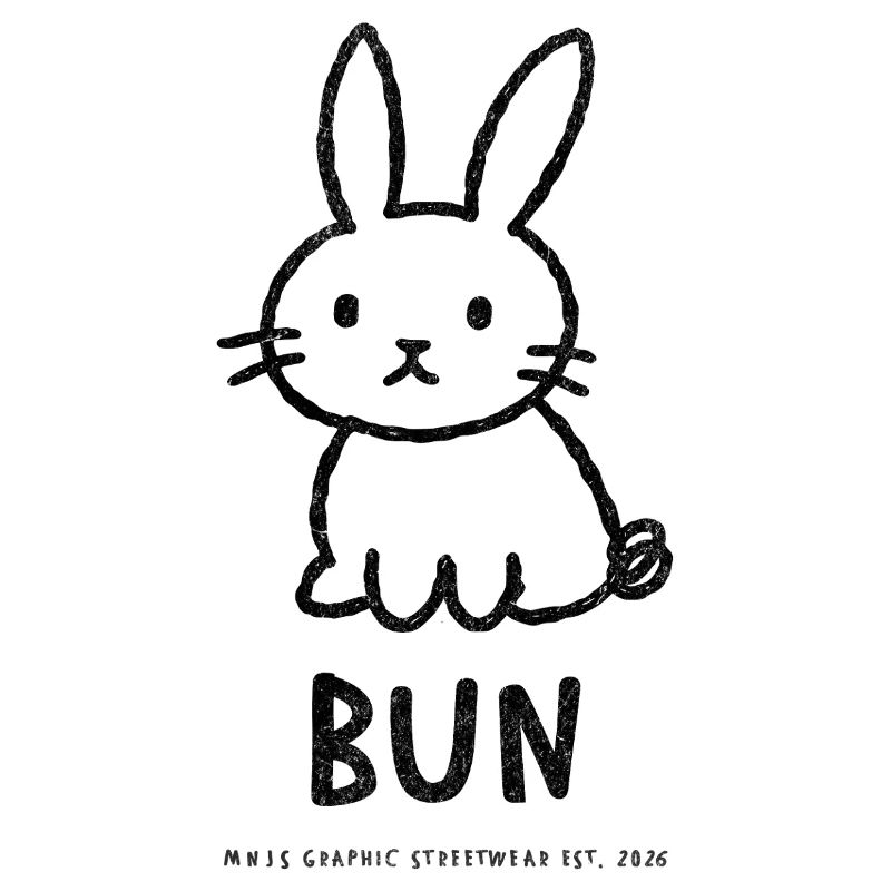 Naïve Graphic Bun – Front Print