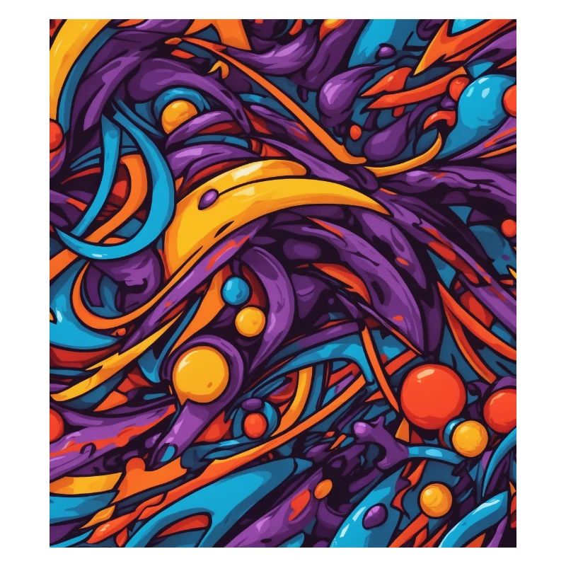 Composition de couleurs abstraite