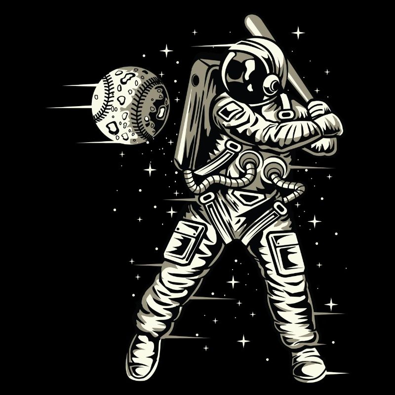 Space Baseball Astronaut Space Ball Bat