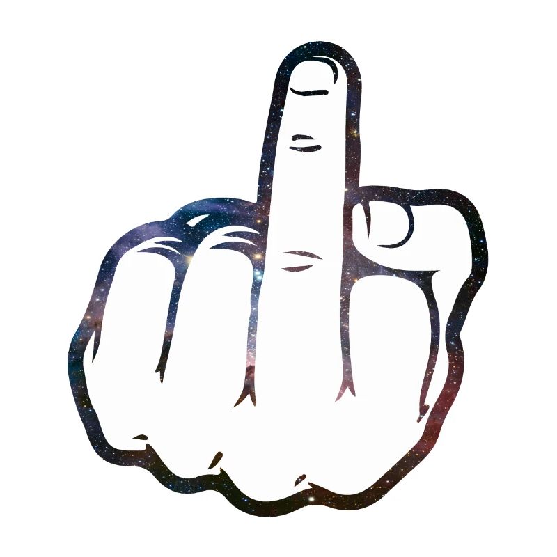 Mittelfinger Comic