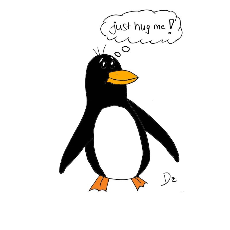 Pingouin juste me serrer dans mes bras