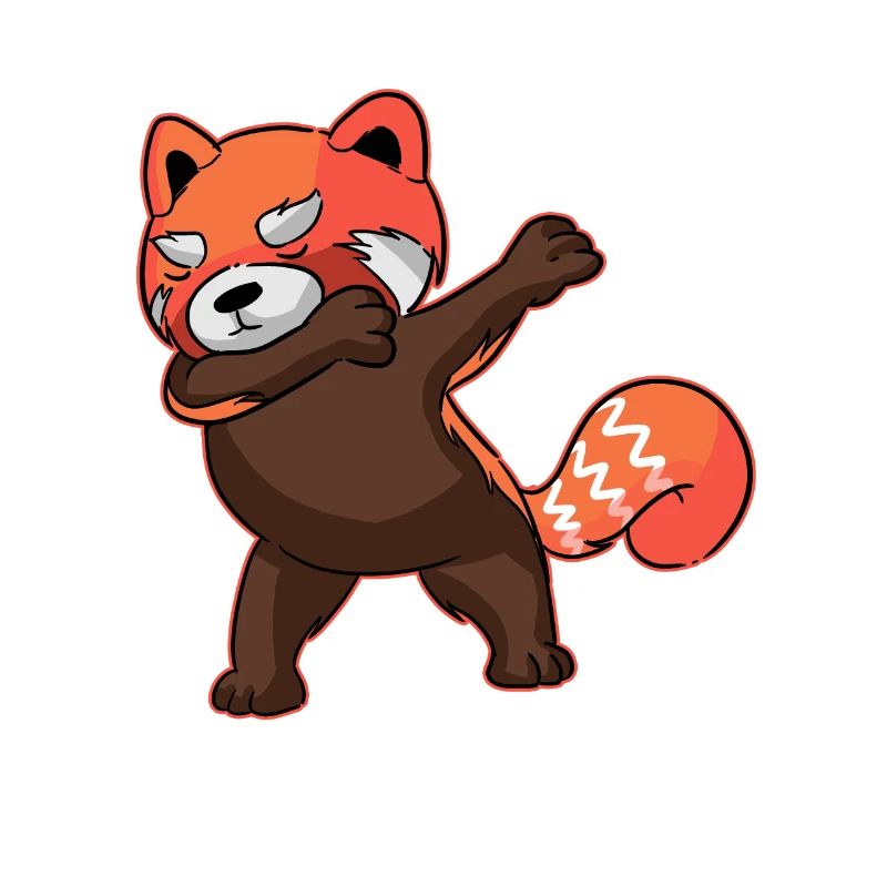 Cadeau de danse drôle Dabbing Dabbing Red Panda Dab