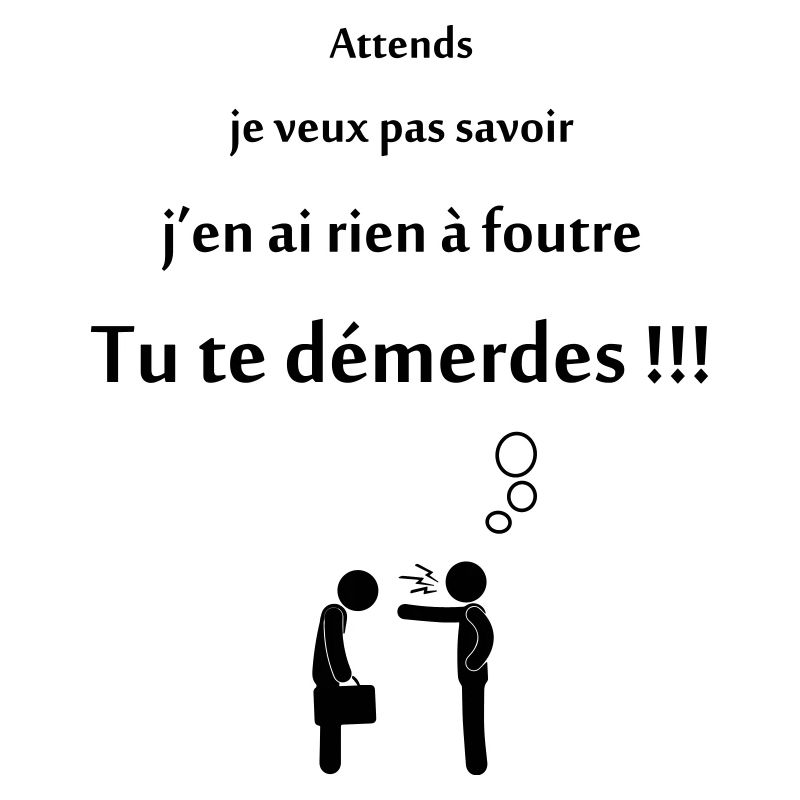 tu te démderdes !
