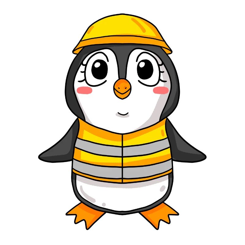 Cadeau de construction de maison de construction de maison de pingouin