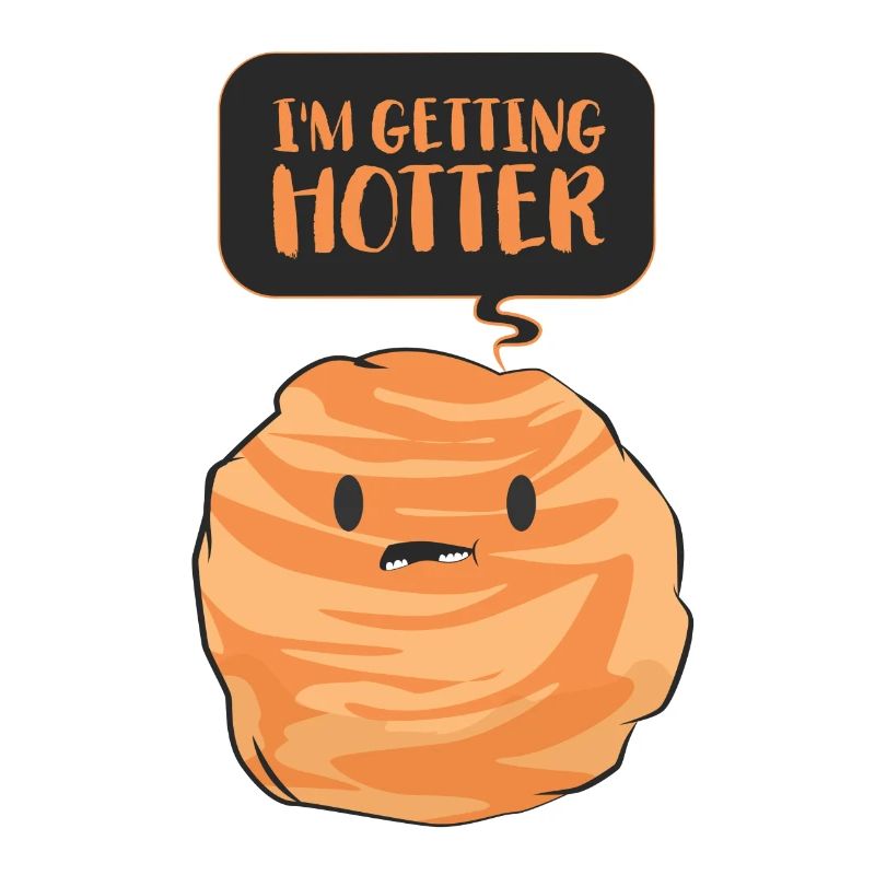 Planet outer space galaxy saying gift comic