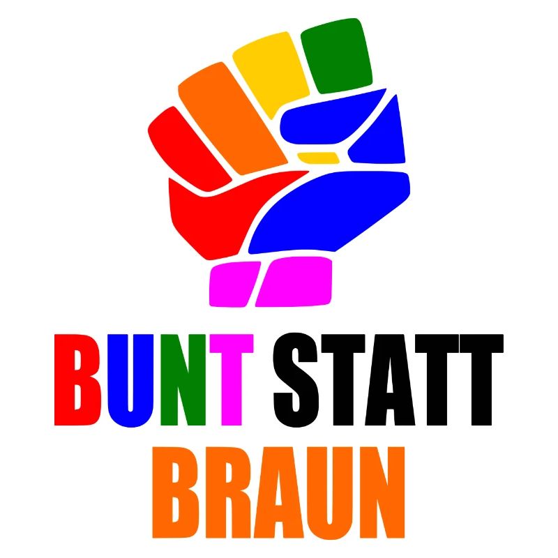 bunt statt braun