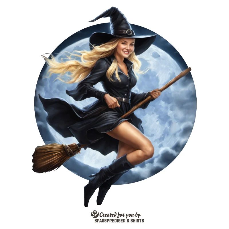 Witch on broom