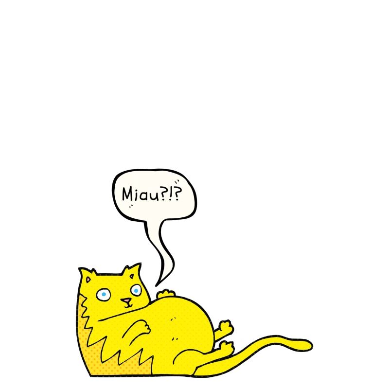 Cadeau de doublure de chat la gueule de bois Kitty drôle Dick jaune
