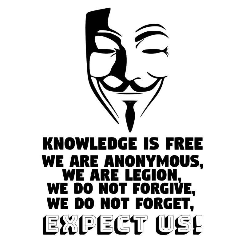 Anonymous Face & Slogan
