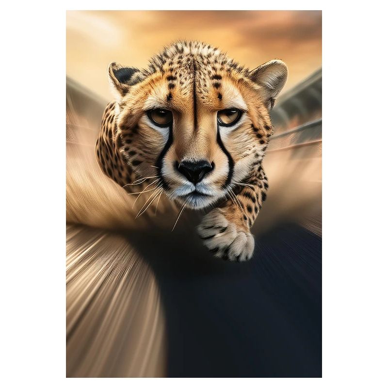 Sprinting cheetah
