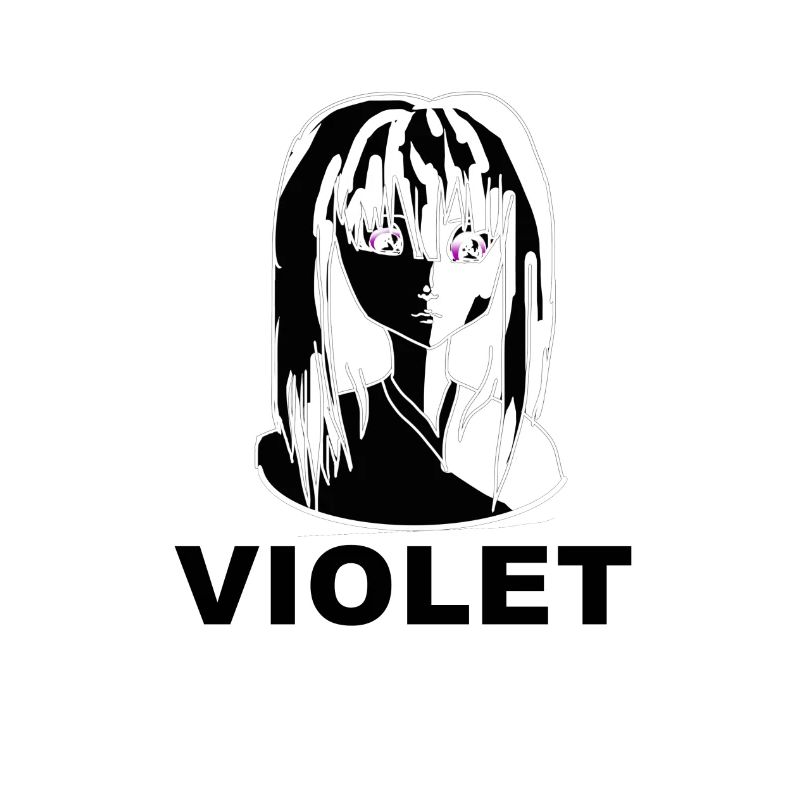 Fille violette