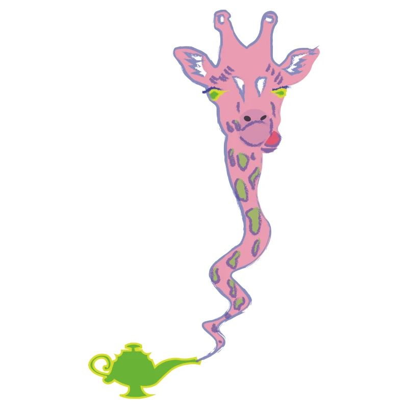 Wunderaffe - magic lamp with giraffe gift