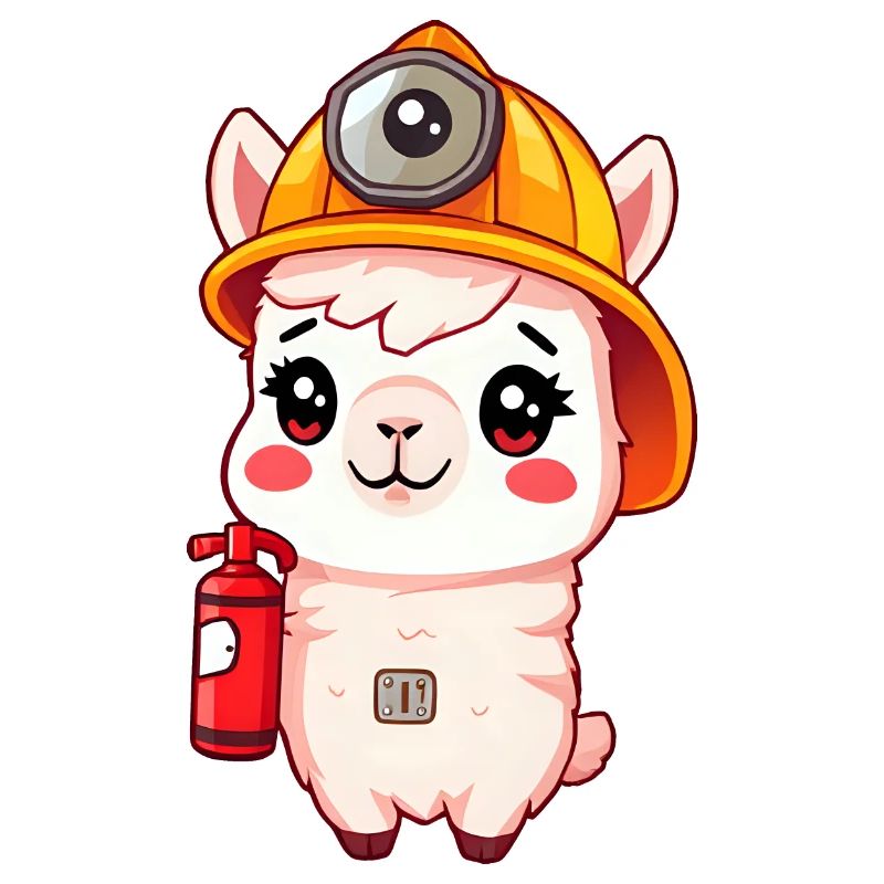 Safety First Alpaca pompier