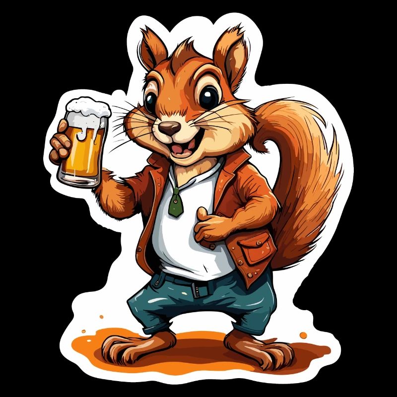 Eichhörnchen / Tier / Nagetier / Waldtier / Comic