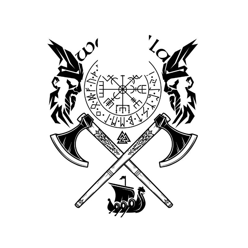 WALHALLA-VIKING SYMBOLE-WIKINGER RUNEN