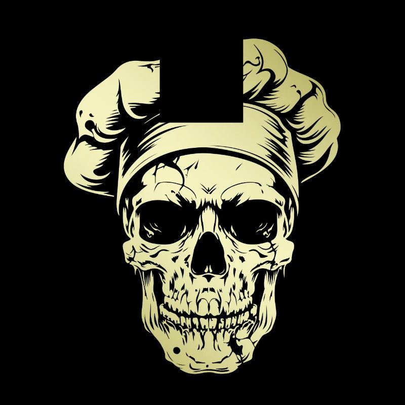 Koch Skull Chef Or