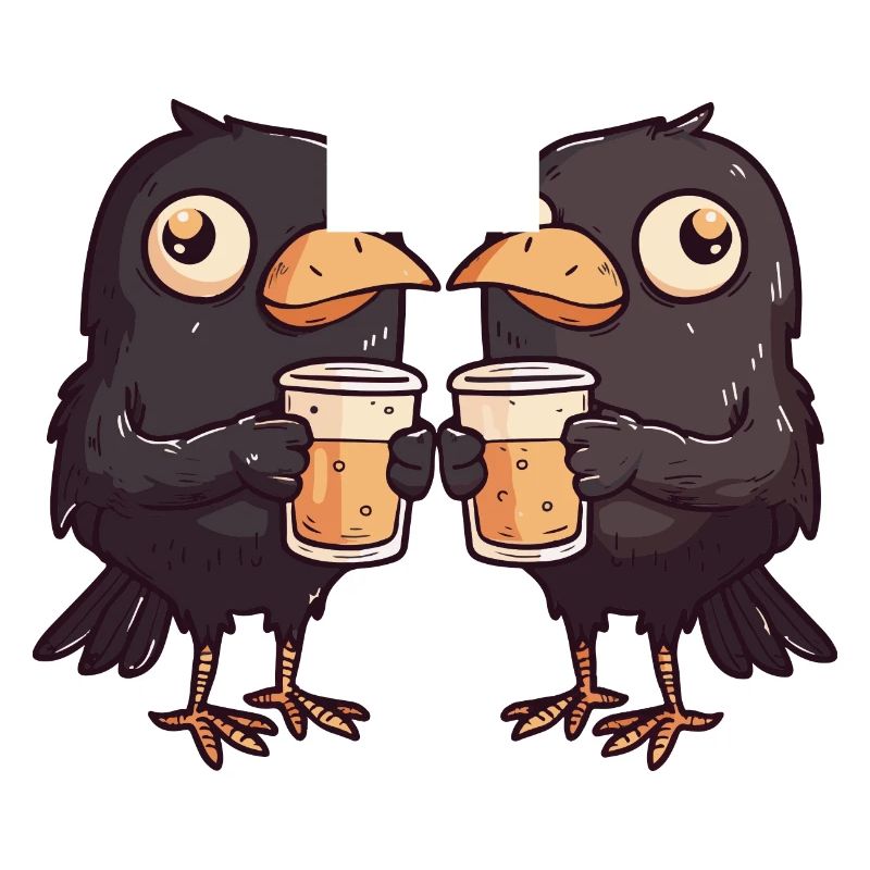 Raven Crow Comic bière Party boisson