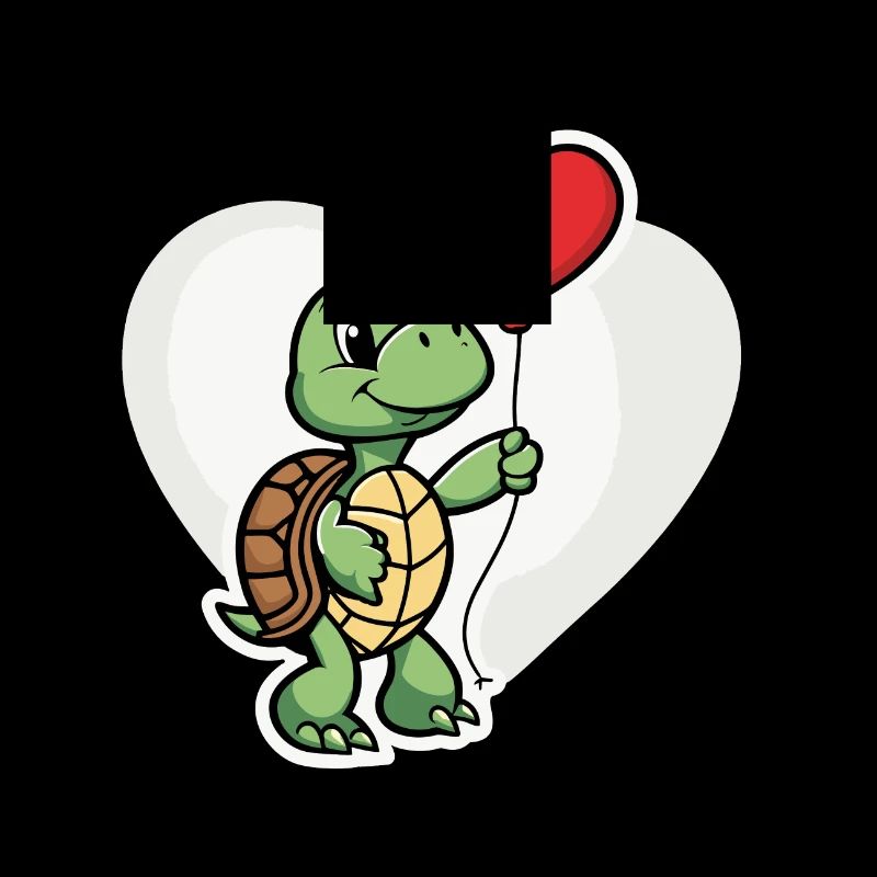 Schildkröte Herz - Valentinstag