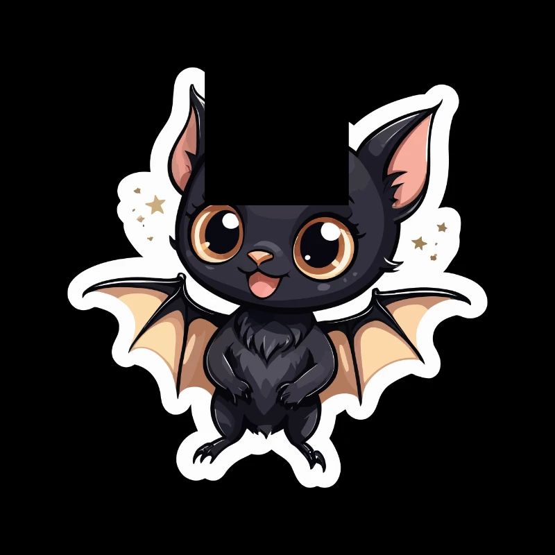 Bat Cute Illustration
