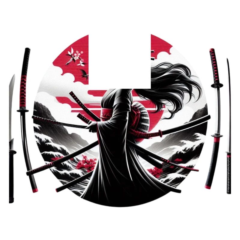 Samurai Mädchen Katana