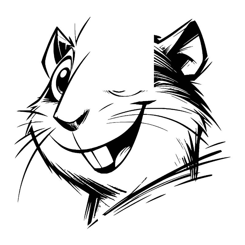 Portrait de cochon d’Inde mignon pour enfants