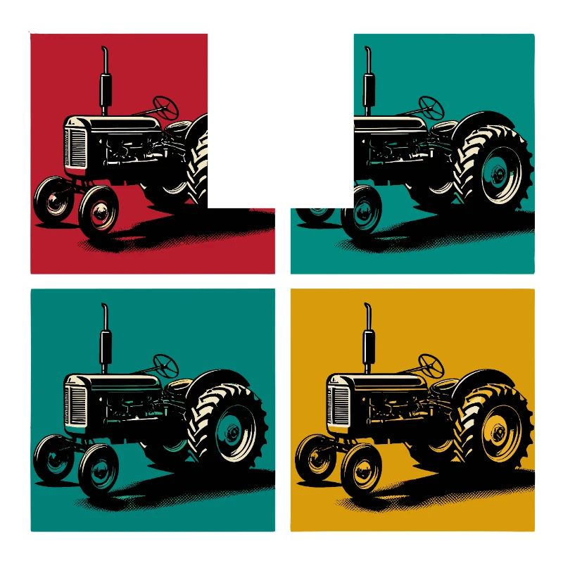 Retro-Oldtimer-Traktor