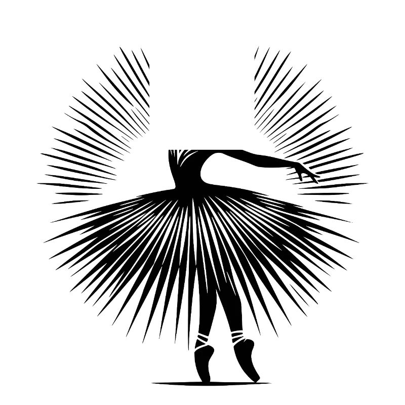 Danseuse de ballet gracieuse dans une pose de danse parfaite