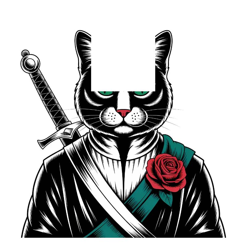 Le chat samourai, le chat Bushido