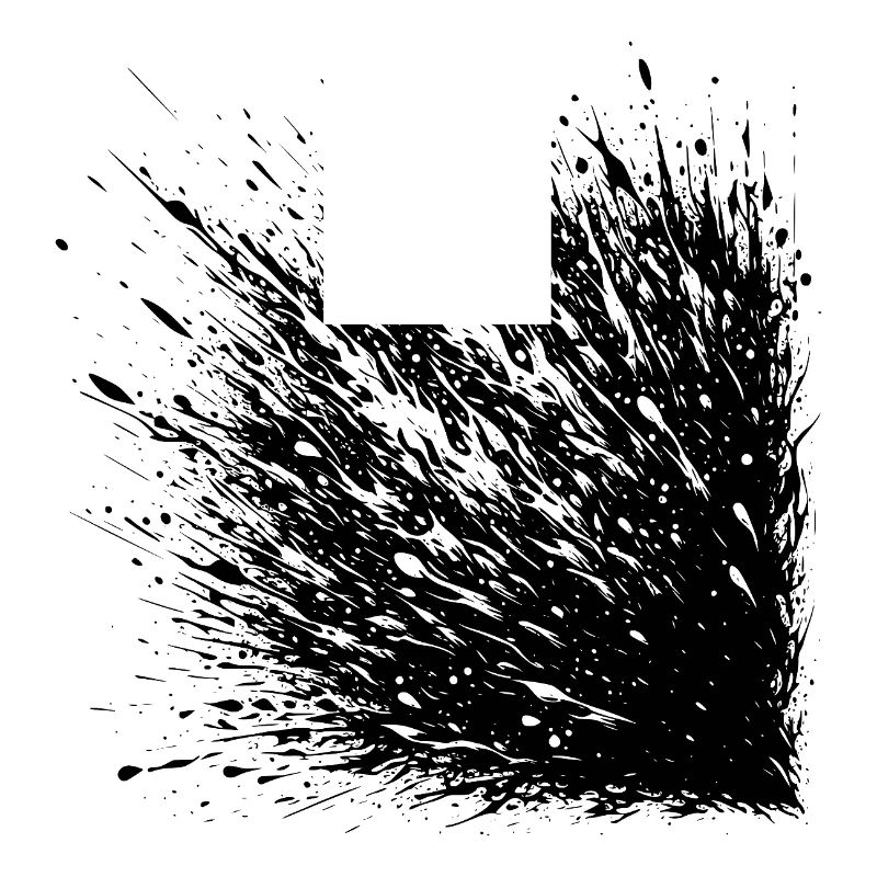 Abstract Splash Explosion When Ink Party