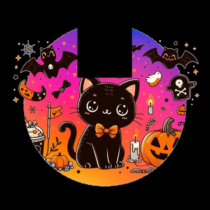 Chaton mignon halloween