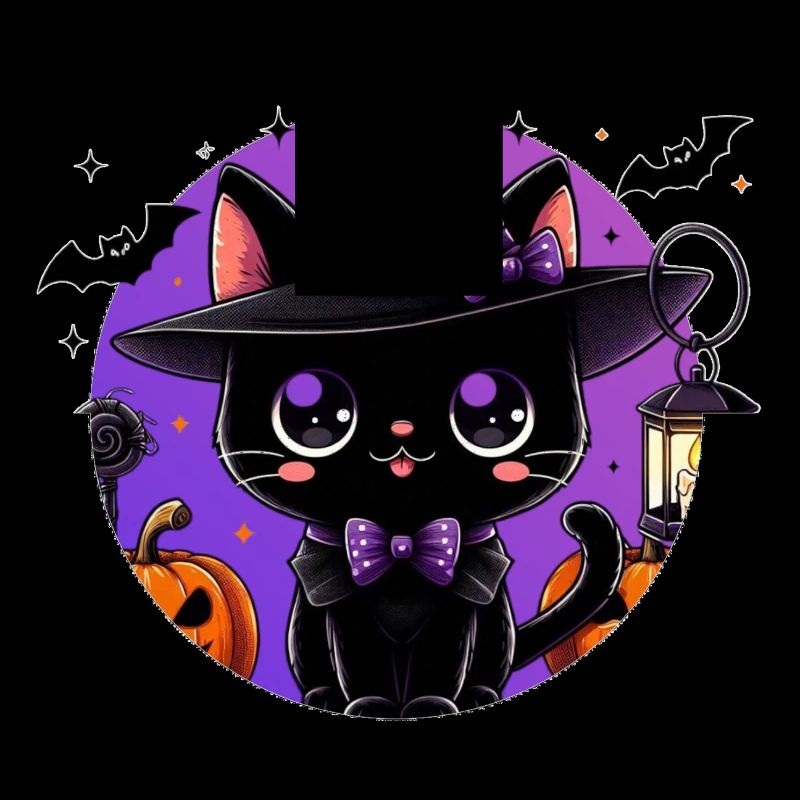 Süßes Kätzchen Halloween v2
