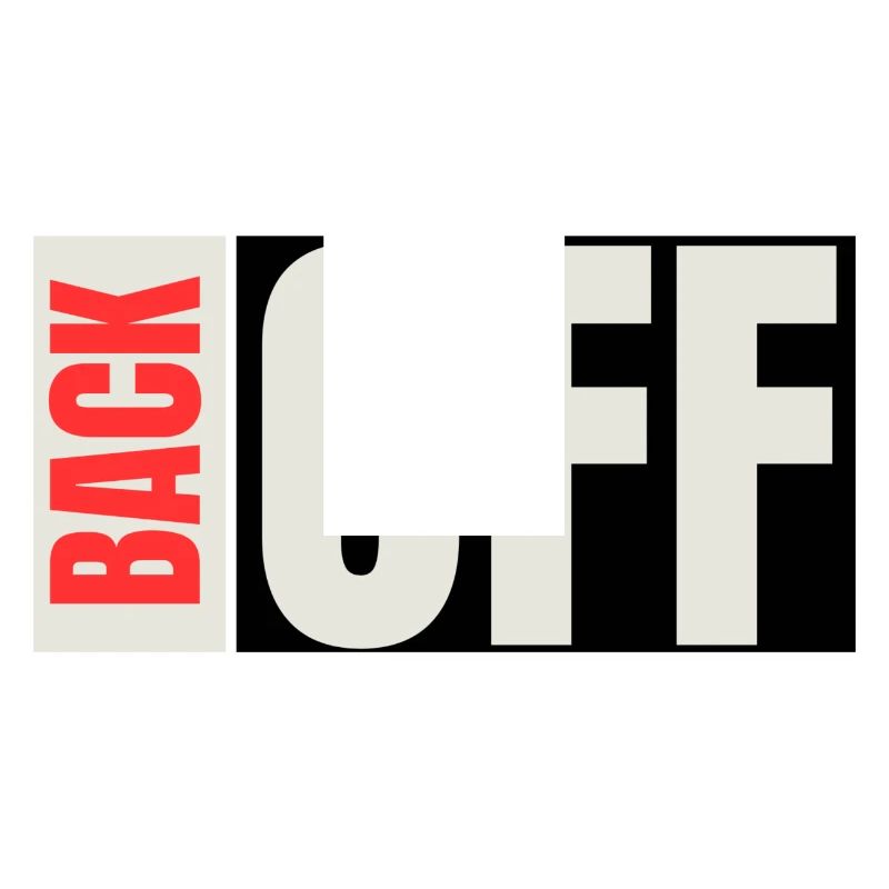 Back Off Bold Typography