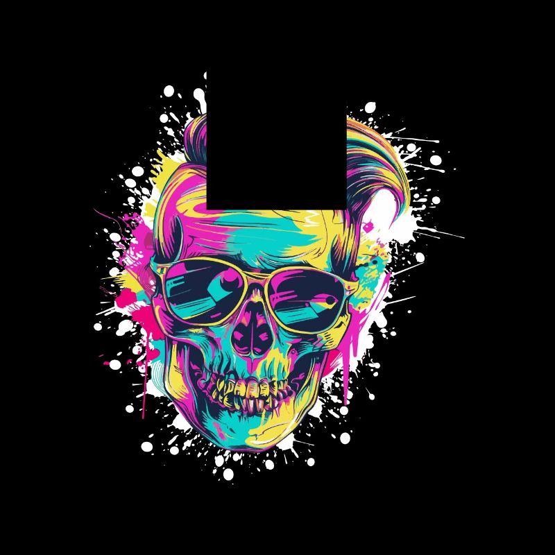 Techno Skull Party Coiffure